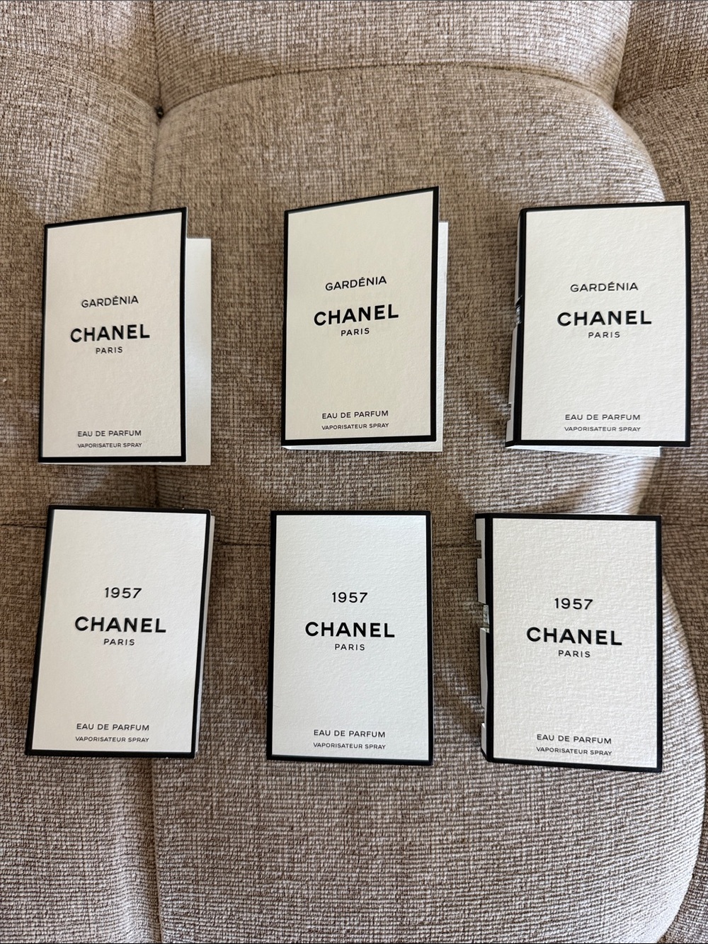 Chanel Gardenia and 1957 Sample Booklets